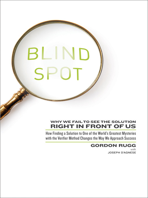 Title details for Blind Spot by Dr. Gordon Rugg - Wait list
